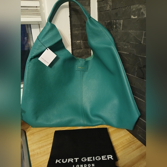 SOLD DO NOT BUY Kurt Geiger NWT Large Hobo Green Bag With Dustbag - Picture 5 of 9
